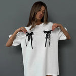 Lauren - cute and comfortable women's bow t-shirt — view 2