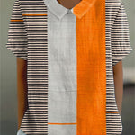 Leah - Striped Colour Block Blouse — view 2