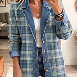 Leah - Denim jacket with retro art print — view 1