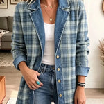 Leah - Denim jacket with retro art print — view 2