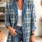 Leah - Denim jacket with retro art print — view 2