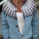 Leah - Retro Icelandic Cardigan — view 2