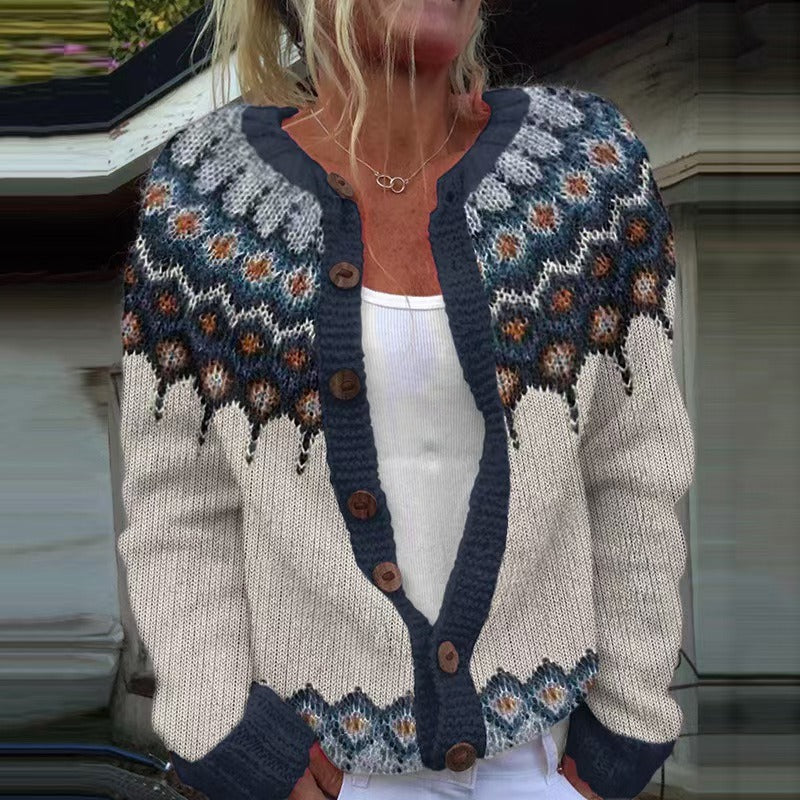 Leilani - retro Icelandic cardigan — view 2