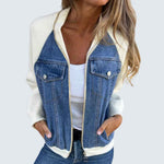 Leslie - Denim Hooded Jacket — view 1