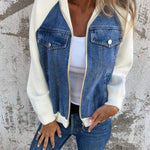 Leslie - Denim Hooded Jacket — view 3