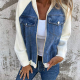Leslie - Denim Hooded Jacket — view 3