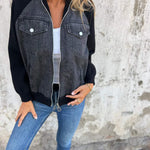 Leslie - Denim Hooded Jacket — view 5
