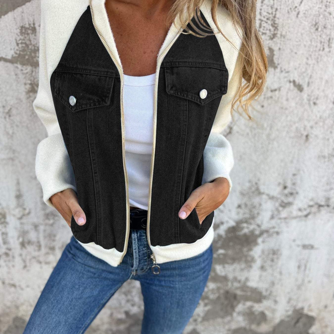 Leslie - Denim Hooded Jacket — view 6