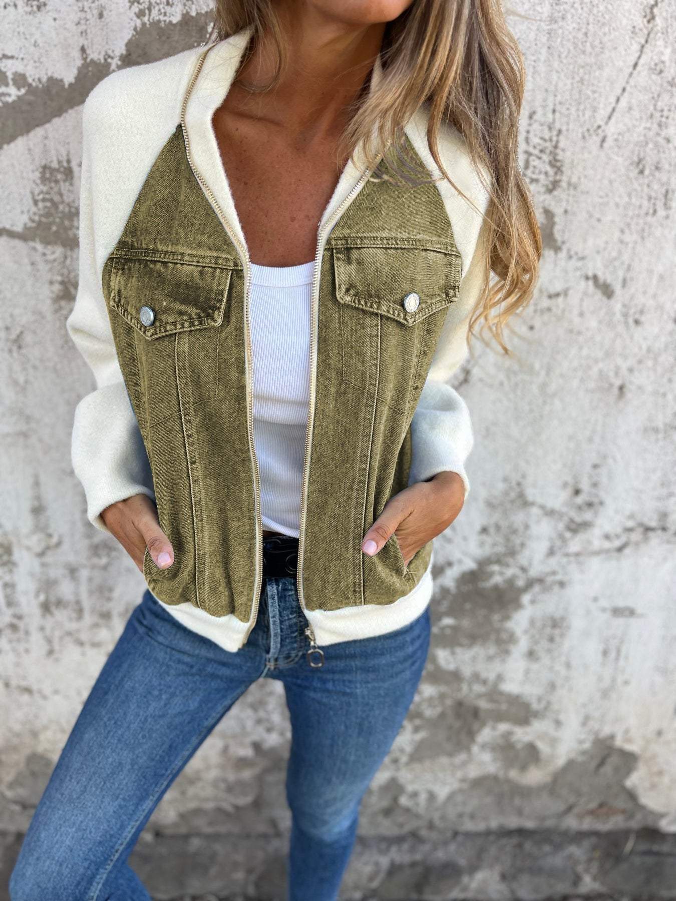 Leslie - Denim Hooded Jacket — view 8