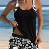 Leslie - swimsuit with top pattern boxer set — view 3