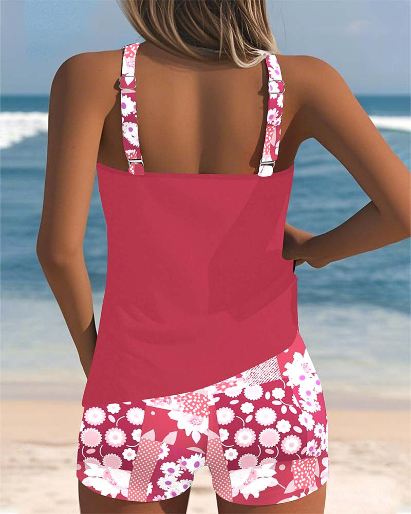 Leslie - swimsuit with top pattern boxer set — view 6