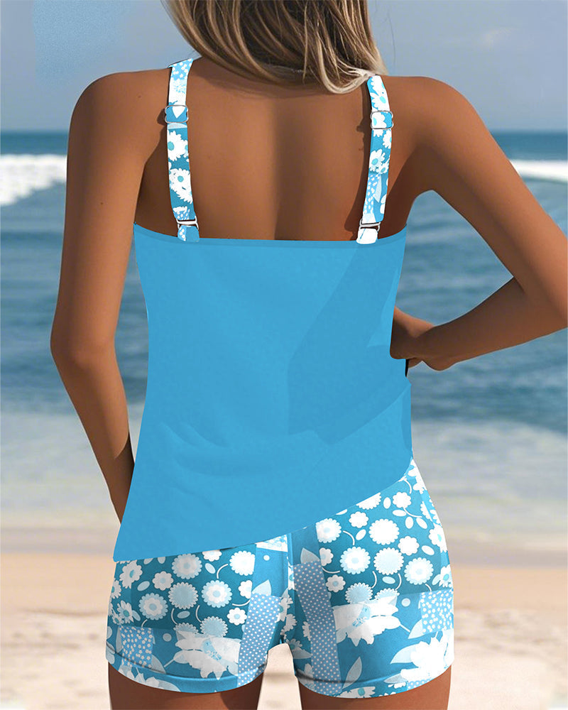 Leslie - swimsuit with top pattern boxer set — view 10
