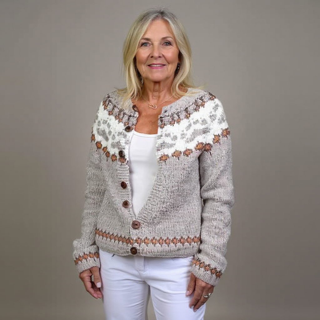 Liliana - retro Icelandic cardigan — view 1