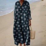 Lillian - bohemian dress with star print — view 1