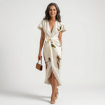 Lillian - midi dress with bow — view 1