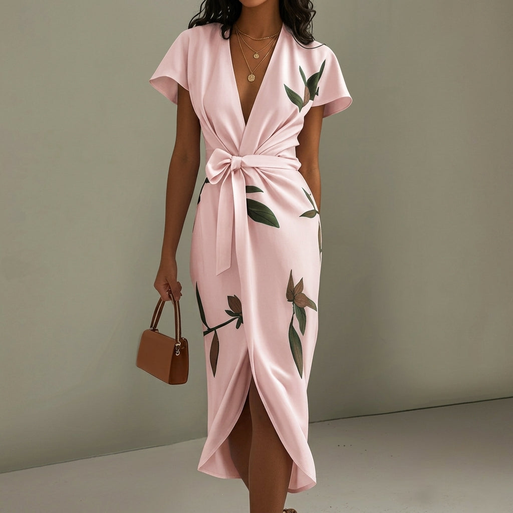 Lillian - midi dress with bow — view 4