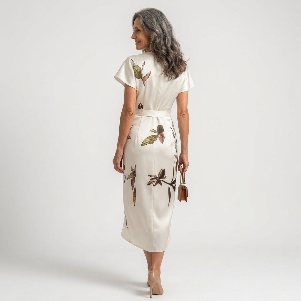 Lillian - midi dress with bow — view 6