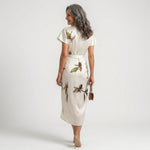 Lillian - midi dress with bow — view 6