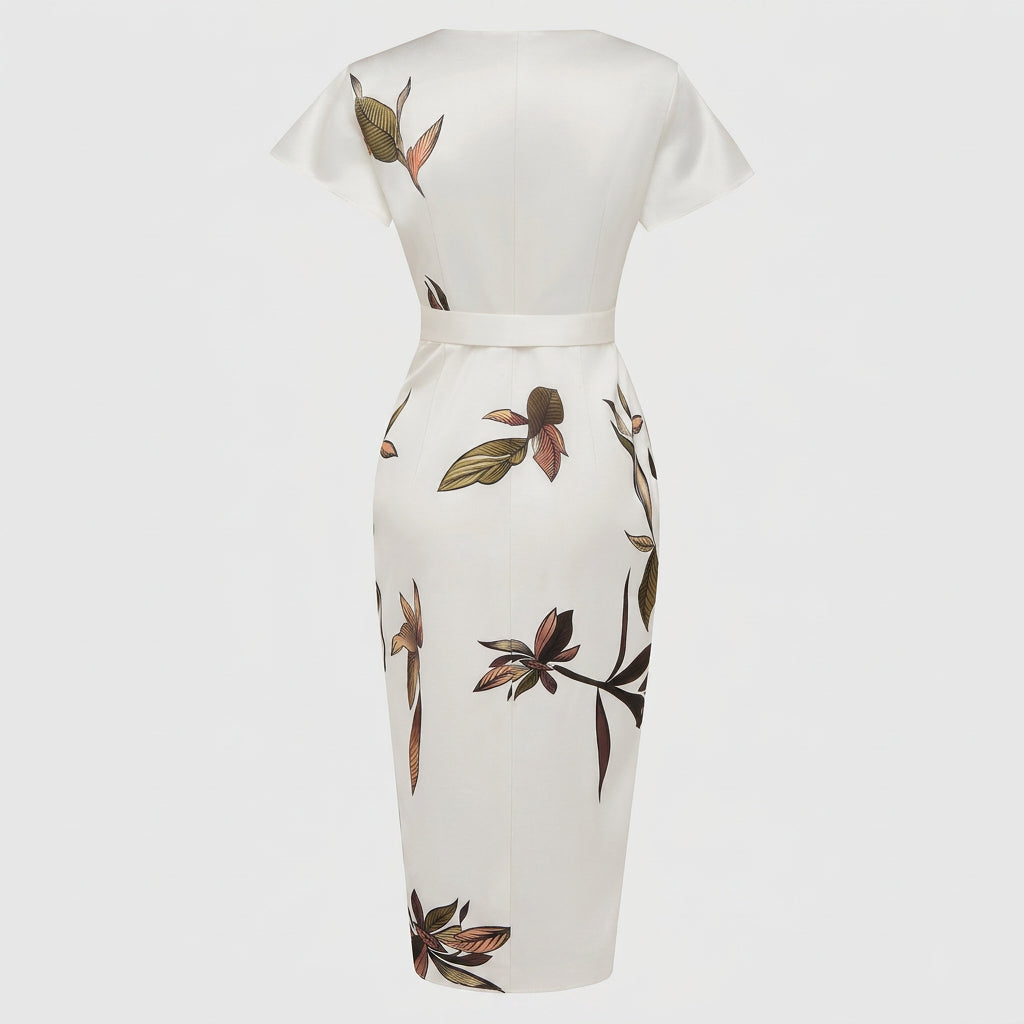 Lillian - midi dress with bow — view 9