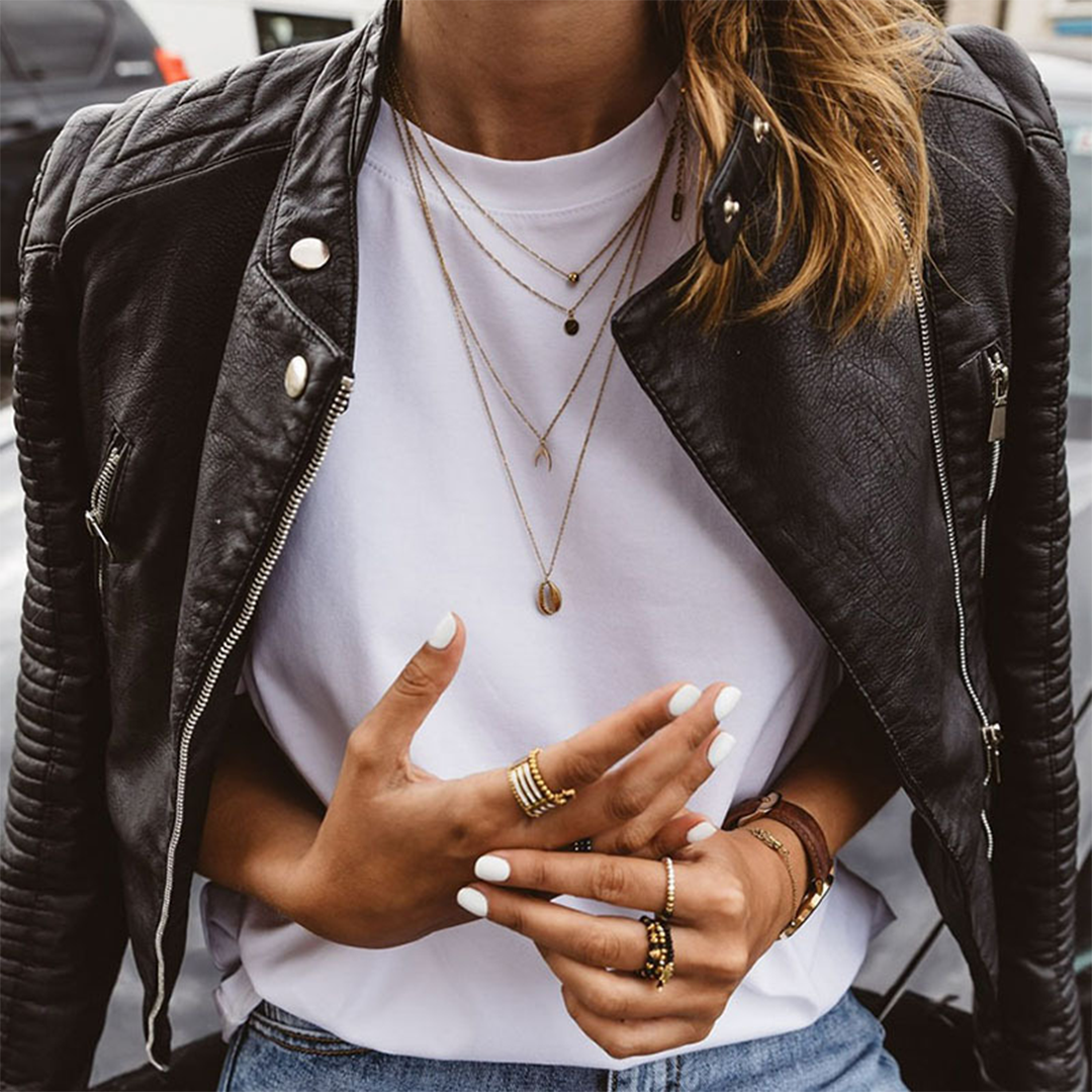 Lily - vegan leather jacket with a timeless structure and zip — view 3