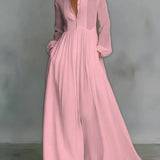 Lily - maxi dress with a button front — view 1