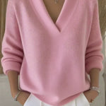 Linda - Loose V-Neck Sweater — view 2