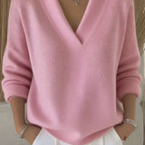 Linda - Loose V-Neck Sweater — view 2