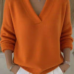 Linda - Loose V-Neck Sweater — view 5