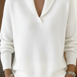 Louise - V-neck sweater with shawl collar — view 6
