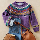 Lucy - classic retro knit sweater — view 1