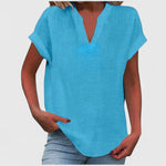 Luna - comfortable v-neck blouse — view 7