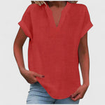 Luna - comfortable v-neck blouse — view 11