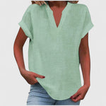 Luna - comfortable v-neck blouse — view 12