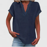 Luna - comfortable v-neck blouse — view 13