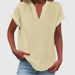 Luna - comfortable v-neck blouse — view 14