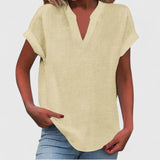 Luna - comfortable v-neck blouse — view 14