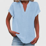 Luna - comfortable v-neck blouse — view 15