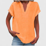 Luna - comfortable v-neck blouse — view 16