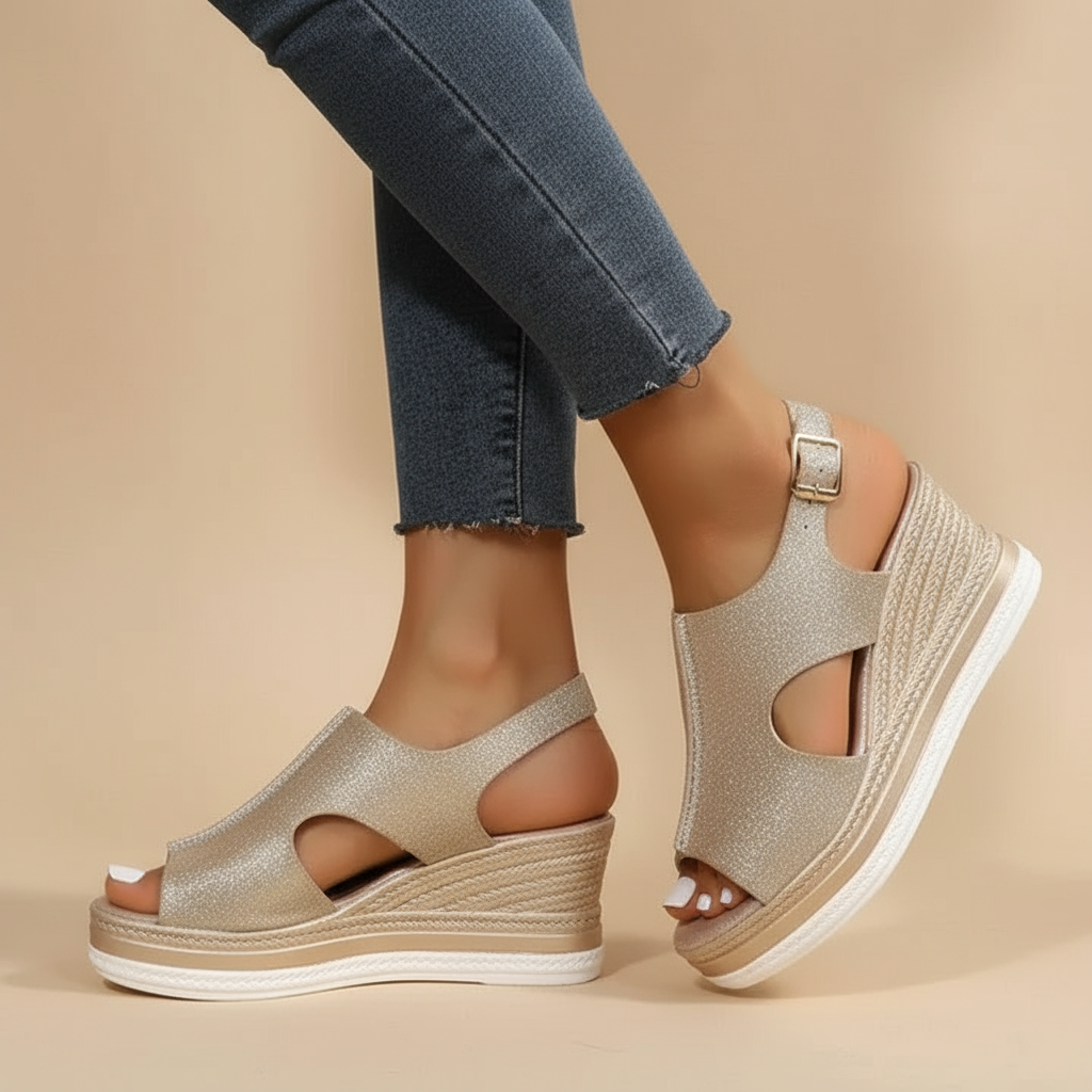 Luna - loose wedge sandals — view 2