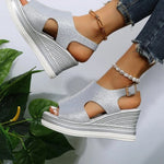 Luna - loose wedge sandals — view 4