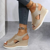 Luna - loose wedge sandals — view 6