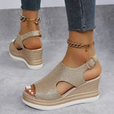 Luna - loose wedge sandals — view 8