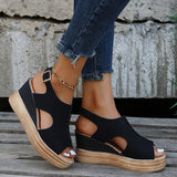 Luna - loose wedge sandals — view 9