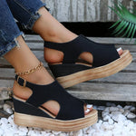 Luna - loose wedge sandals — view 10
