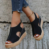 Luna - loose wedge sandals — view 11