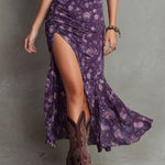 Lydia - Boho Elasticated Floral Puff Sleeve Midi Dress — view 4