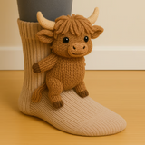 Lydia - Cow print socks — view 1