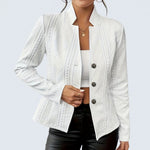 Lyla - Shaped cut button down jacket — view 1