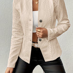 Lyla - Shaped cut button down jacket — view 7