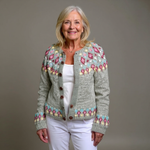 Lyla - retro Icelandic cardigan — view 1